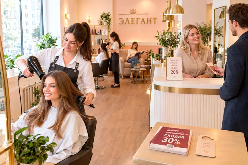 Как бумажные объявления увеличили доходы салона красоты на 40% за три месяца